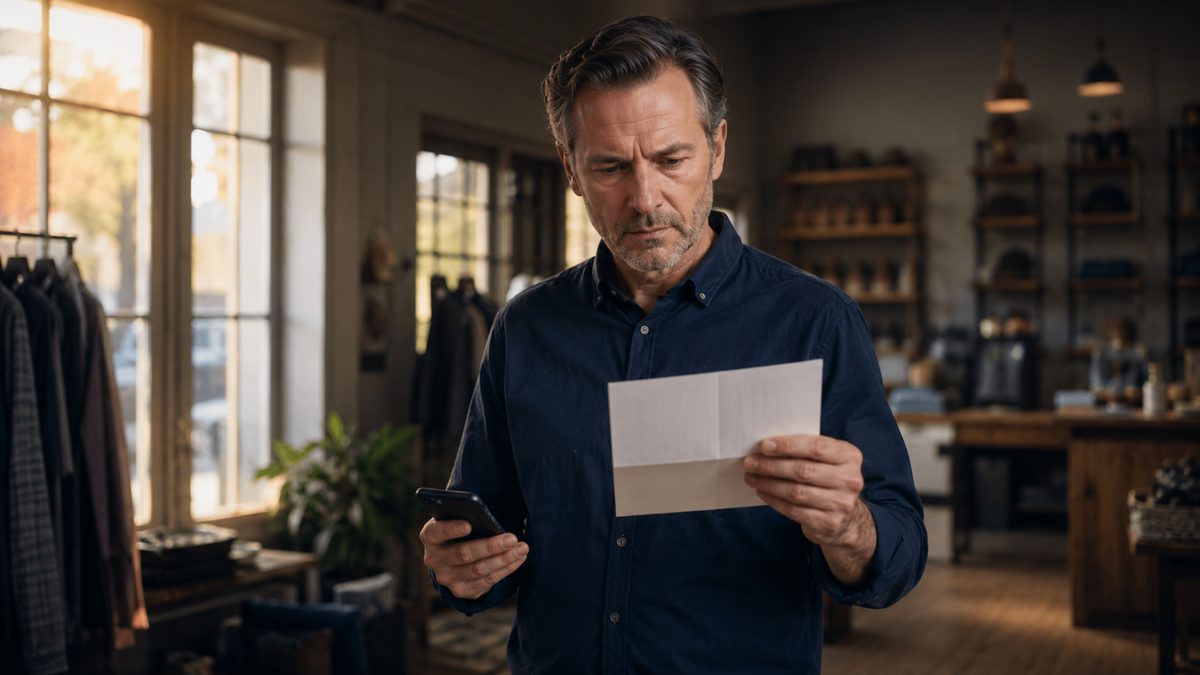 Business owner responding urgently to an MCA default notice